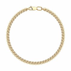 Браслет-цепочка Diamant online, красное золото, 585 проба, длина 17 см.