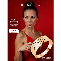 Кольцо REDzoloto, красное золото, 585 проба, размер 19, золотистый