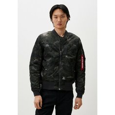 Куртка ALPHA INDUSTRIES MA-1 MOD FLIGHT JACKET, размер 50-52, зелёный