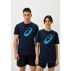 Футболка ASICS, размер 48, cиний