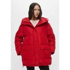 Пуховик H&M, размер 40-42, красный