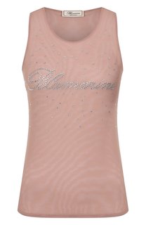Майка с отделкой стразами Blumarine