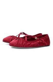 Текстильные балетки Vally Dolce & Gabbana