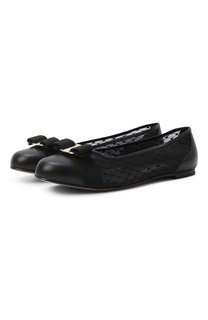 Комбинированные балетки Vara Ferragamo