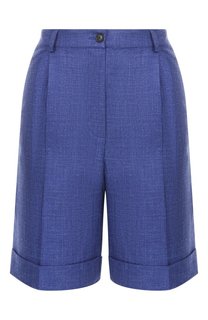 Шорты из шерсти и шелка Kiton