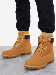 Ботинки утепленные мужские Timberland 6In Premium Fur Warm Lined Boot, Бежевый