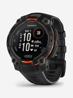 Спортивные часы Garmin Instinct 3 45mm Solar Black with Black Silicone, Черный