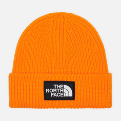 Шапка The North Face TNF Logo Box Cuffed, цвет оранжевый