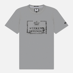 Мужская футболка Weekend Offender Bonpensiero, цвет серый, размер S