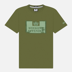 Мужская футболка Weekend Offender Bonpensiero, цвет зелёный, размер S