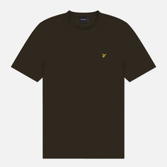 Мужская футболка Lyle & Scott Plain Regular Fit, цвет оливковый, размер S