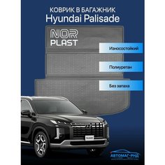 Коврик в багажник складной "TRI-FOLD" Hyundai Palisade (2018-н. в.) Unidec