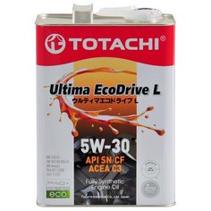 TOTACHI 12104 Масло моторное 5W30 TOTACHI 4л синтетика Ultima EcoDrive L SN/CF ACEA C3