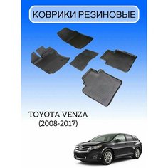 Коврики резиновые в салон для Toyota Venza (2008-2017) / резиновые коврики Тойота Венза Sei Ntex