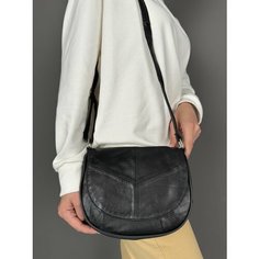 Сумка кросс-боди , фактура гладкая, черный Unvers Leather Istanbul