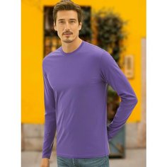 Лонгслив Uzcotton Premium, размер 50-52\XL, , сирень