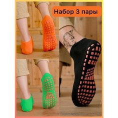Носки , комплект, 3 пары, размер 35-40, черный WOW Lapa