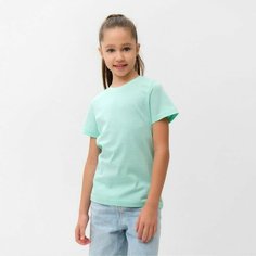 Футболка Minaku MINAKU Kids, размер 122, бирюзовый