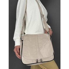 Сумка кросс-боди , фактура гладкая, бежевый Unvers Leather Istanbul