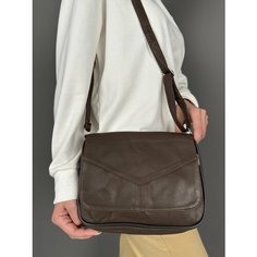 Сумка кросс-боди , фактура гладкая, темно-коричневый Unvers Leather Istanbul