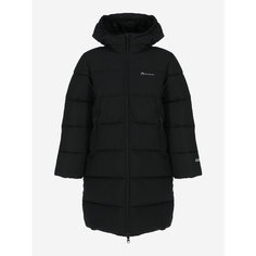 Пуховик OUTVENTURE Active Girls Faux Down Coat, размер 122/128, черный