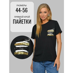 Футболка Lets Go, размер 52, черный