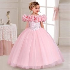 Платье, размер 130, розовый Max Garment