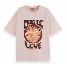 Футболка SCOTCH & SODA, размер M, светло-розовый