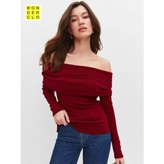 Лонгслив WONDERCLO Kft2401Rosie/, размер 50/XXL, , бордовый