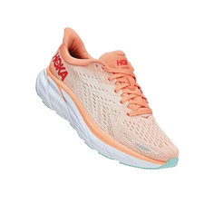 Кроссовки HOKA ONE ONE W CLIFTON 8, полнота B, размер 37,5RU / EU38,5 / US7 / JPN24, cantaloupe/silver peony