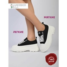 Кеды FRANCESCO BELLA Весна-лето 2024, полнота G, размер 38, черный