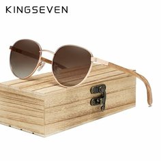 Солнцезащитные очки KINGSEVEN, коричневый
