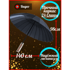 Зонт-трость , черный Duka