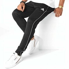 Брюки утеплённые adidas, размер M, черный