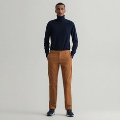 Брюки чинос GANT, размер 31/32, коричневый