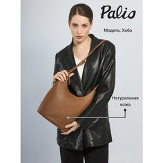 Сумка хобо Palio, фактура тиснение, оранжевый
