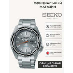 Наручные часы SEIKO 5 Sports, серый металлик/черный