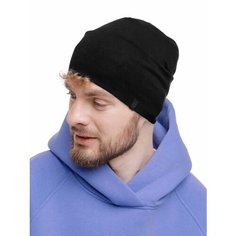 Шапка-бини coompol для мальчиков и мужчин, размер 56-58, 00042 черный