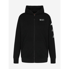 Толстовка Kappa Authentic Mens Hooded Knitted Jumpers Full Zip, размер 44/46, , черный