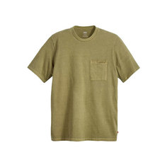 Футболка Levis SS POCKET TEE RLX, размер XL, оливковый Levis®