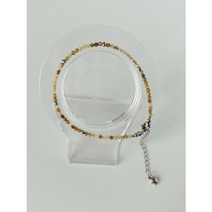 Браслет Gem Garden, гроссуляр, гранат, 1 шт., размер 18 см, размер one size, диаметр 9 см, оливковый