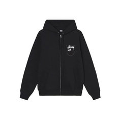 Толстовка Stussy 8 Ball Zip Hood, размер M, , черный