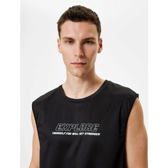 Майка спортивная KOTON, размер M, черный
