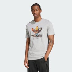 Футболка adidas Q12 TS GREETING, размер S INT, серый
