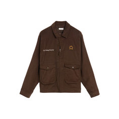 Куртка POP TRADING COMPANY full zip jacket, размер XL, коричневый