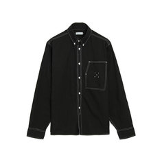 Рубашка POP TRADING COMPANY bd shirt, размер M, черный