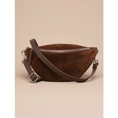 Сумка поясная JACK ARNO, фактура матовая, Шоколадный