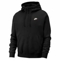 Толстовка NIKE Club Hoodie, размер 48-50, , черный