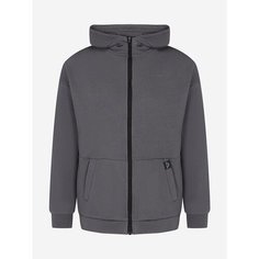 Толстовка Kappa Sport Logo Mens Hooded knitted jumpers full zip, размер 48/50, , серый