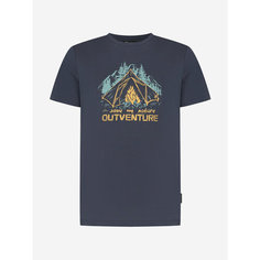 Футболка OUTVENTURE Travel Men’s SS T-Shirt, размер 46, темно-синий